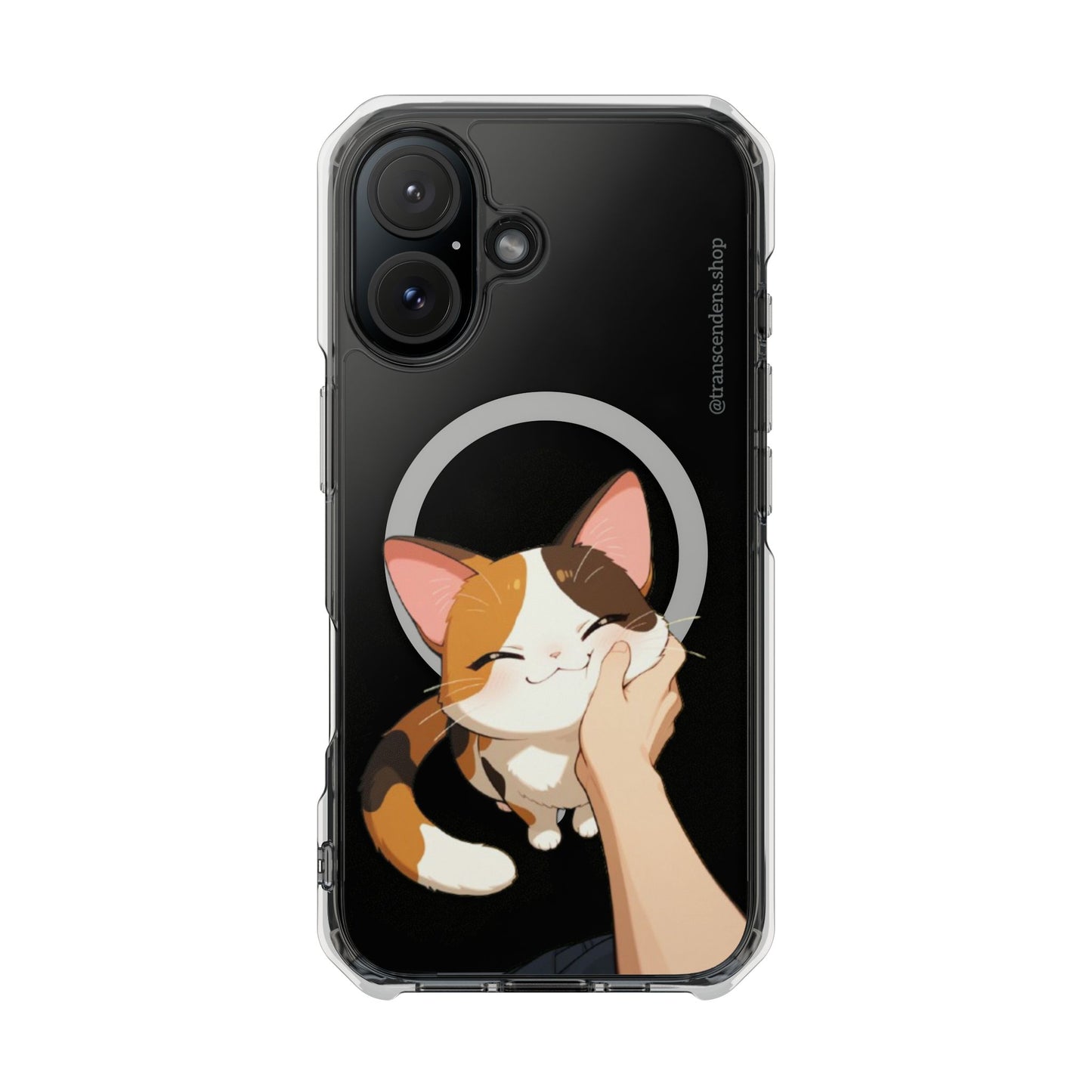 Transcendens Calico Cat Magnetic Clear Impact Cases