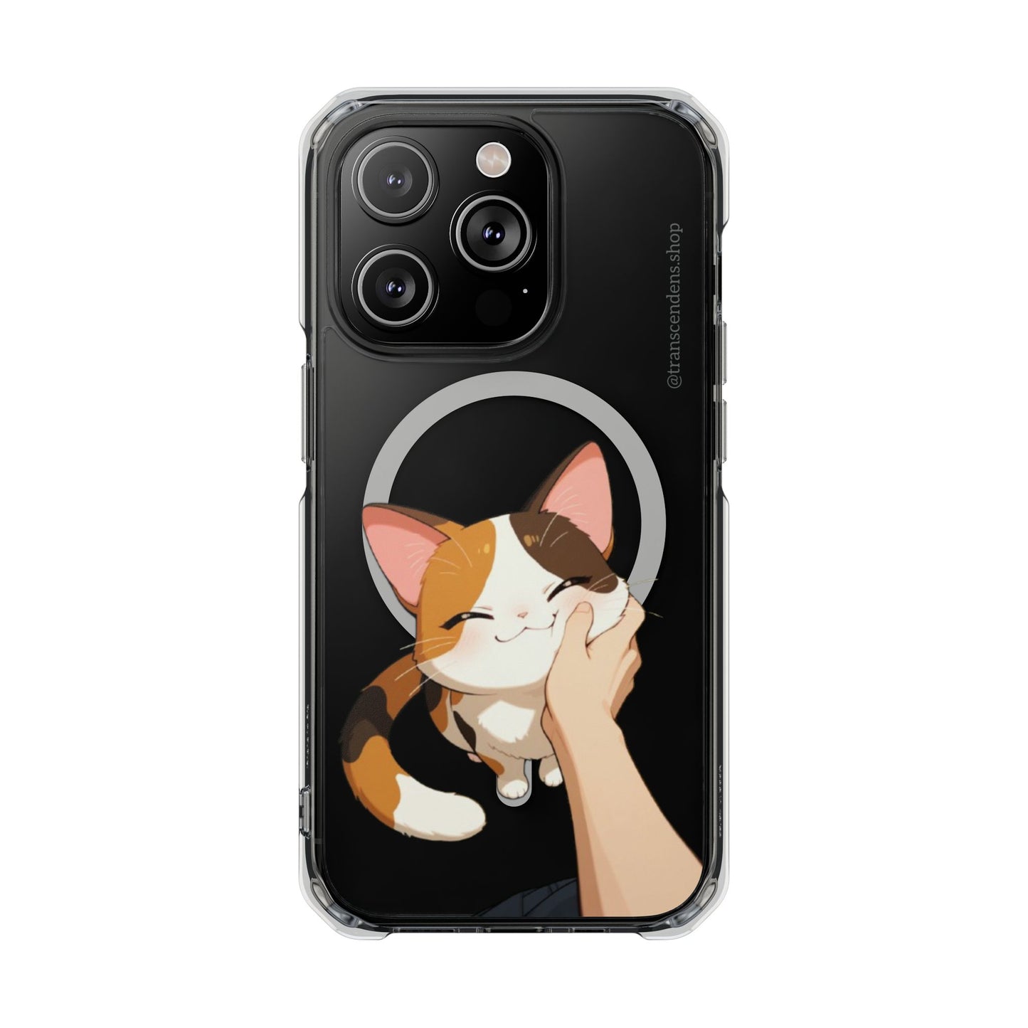 Transcendens Calico Cat Magnetic Clear Impact Cases