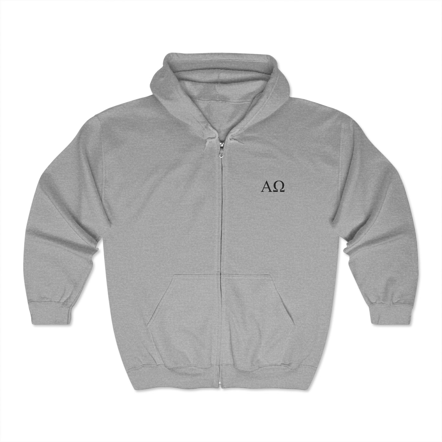 [Kingdom Series] Transcendens Unisex Alpha and Omega Full Zip Hooded Sweatshirt