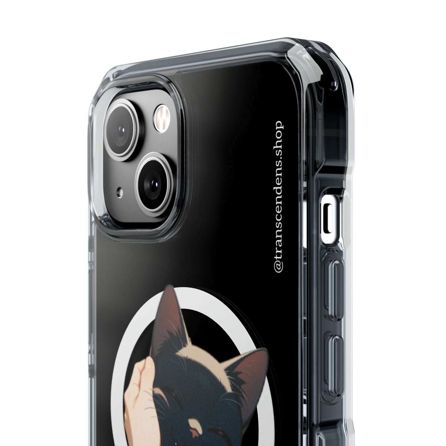 Trancendens Black Cat Magnetic Clear Impact Cases