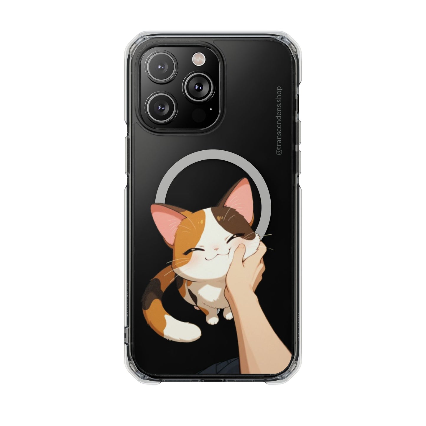 Transcendens Calico Cat Magnetic Clear Impact Cases