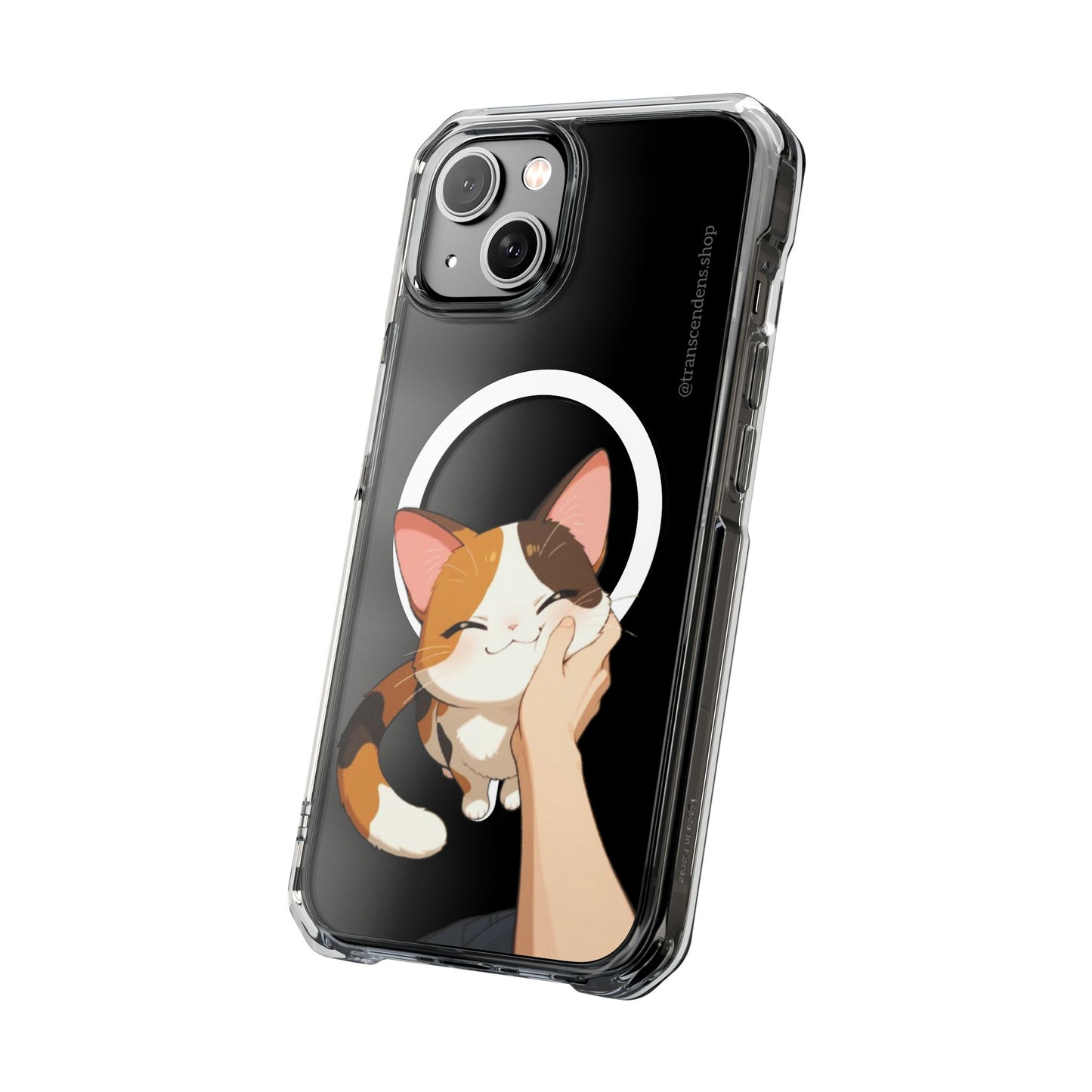 Transcendens Calico Cat Magnetic Clear Impact Cases