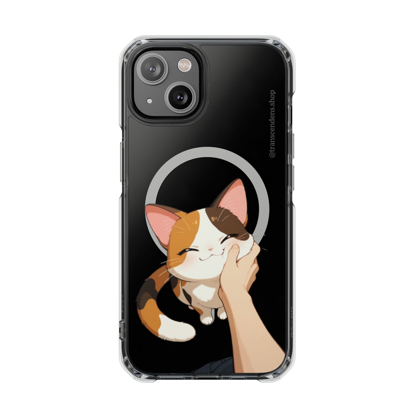 Transcendens Calico Cat Magnetic Clear Impact Cases