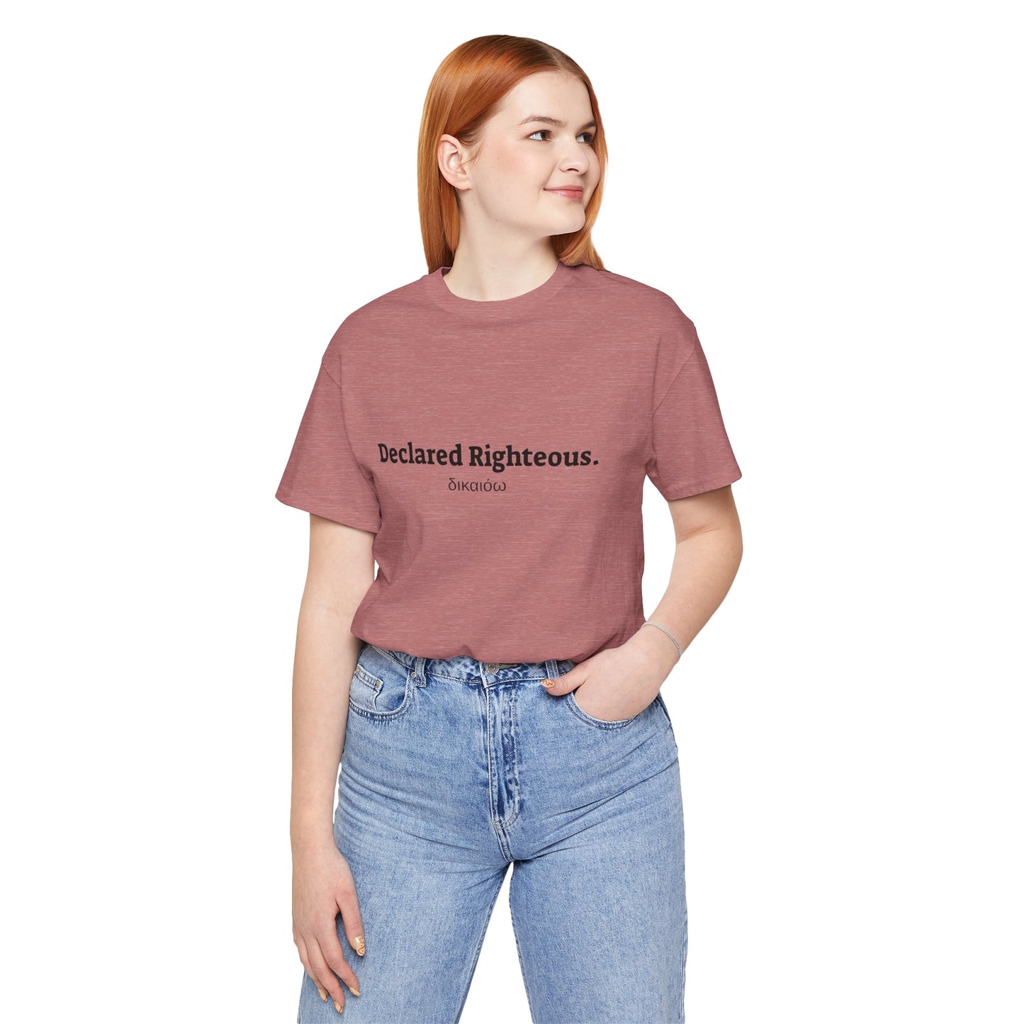 [Kingdom Series] Transcendens Declared Righteous Unisex Jersey Short Sleeve Tee