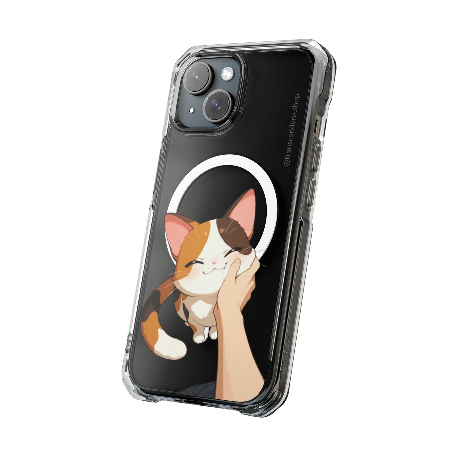 Transcendens Calico Cat Magnetic Clear Impact Cases