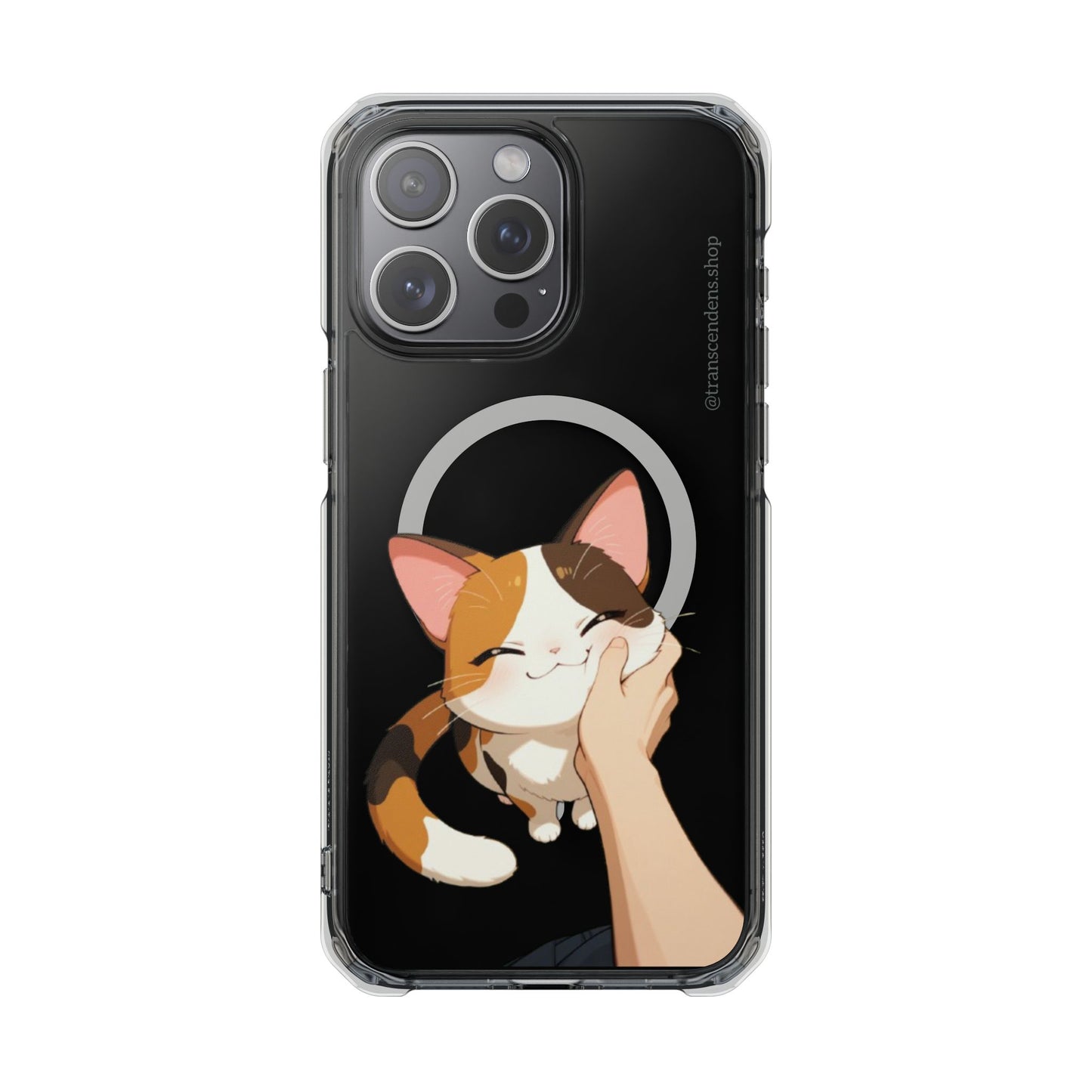 Transcendens Calico Cat Magnetic Clear Impact Cases