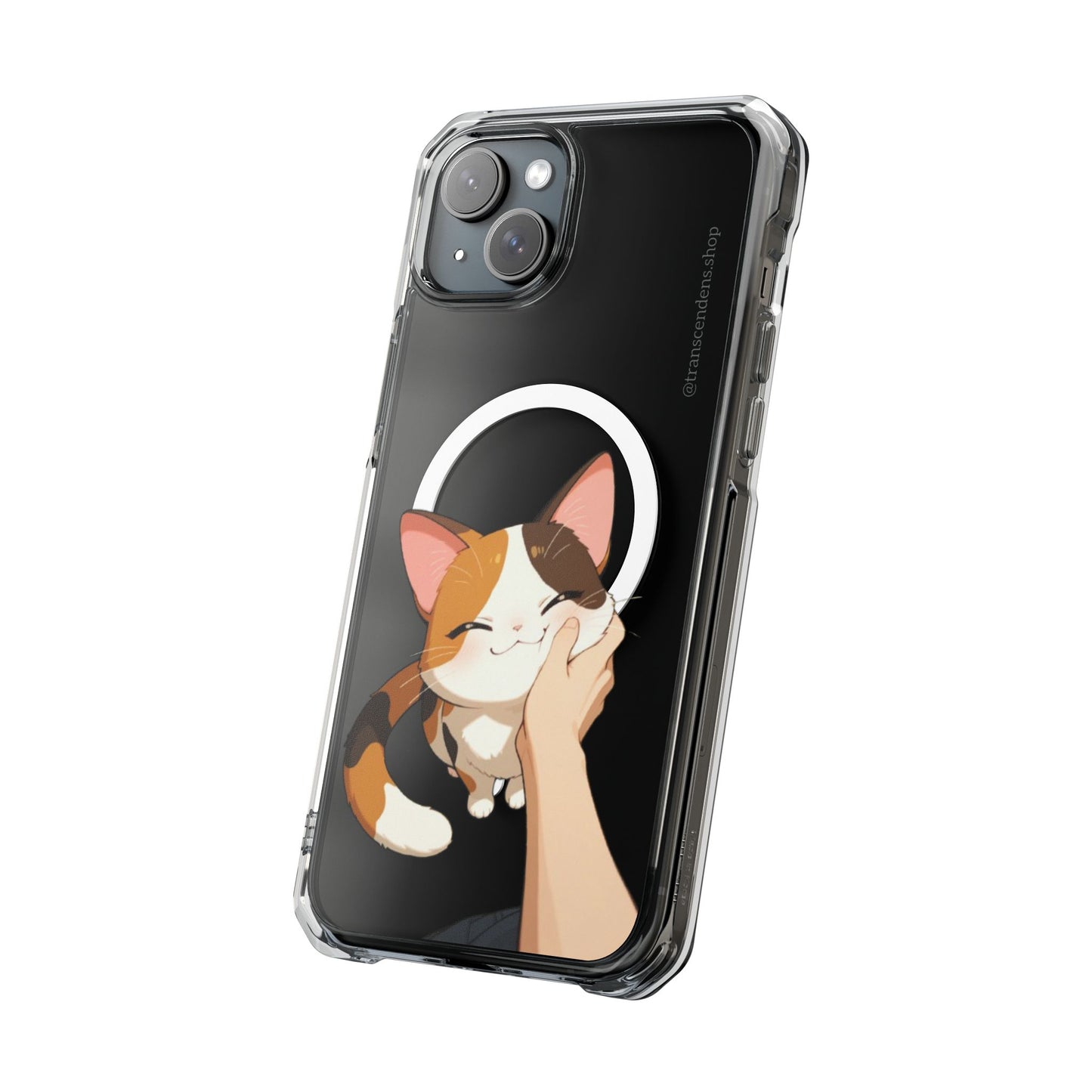 Transcendens Calico Cat Magnetic Clear Impact Cases