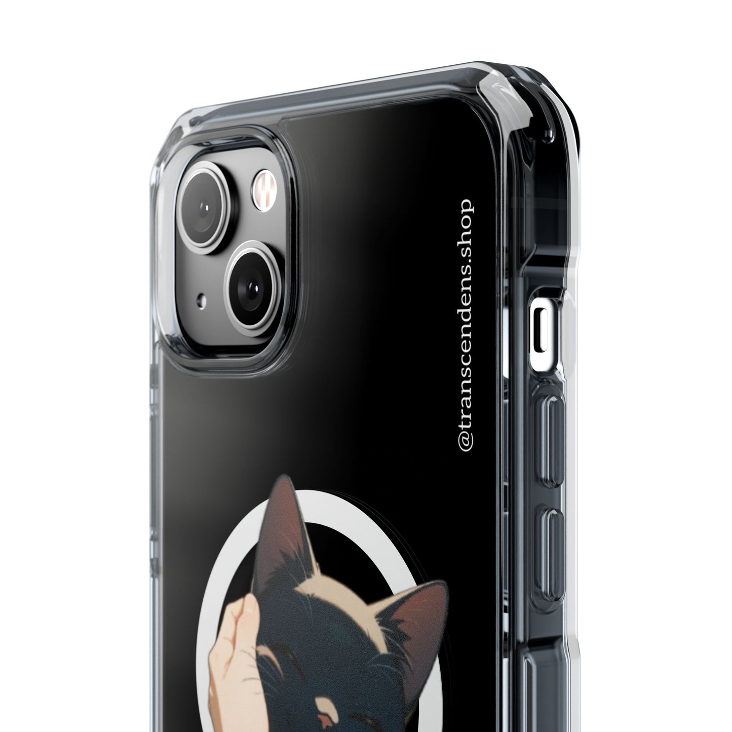 Trancendens Black Cat Magnetic Clear Impact Cases