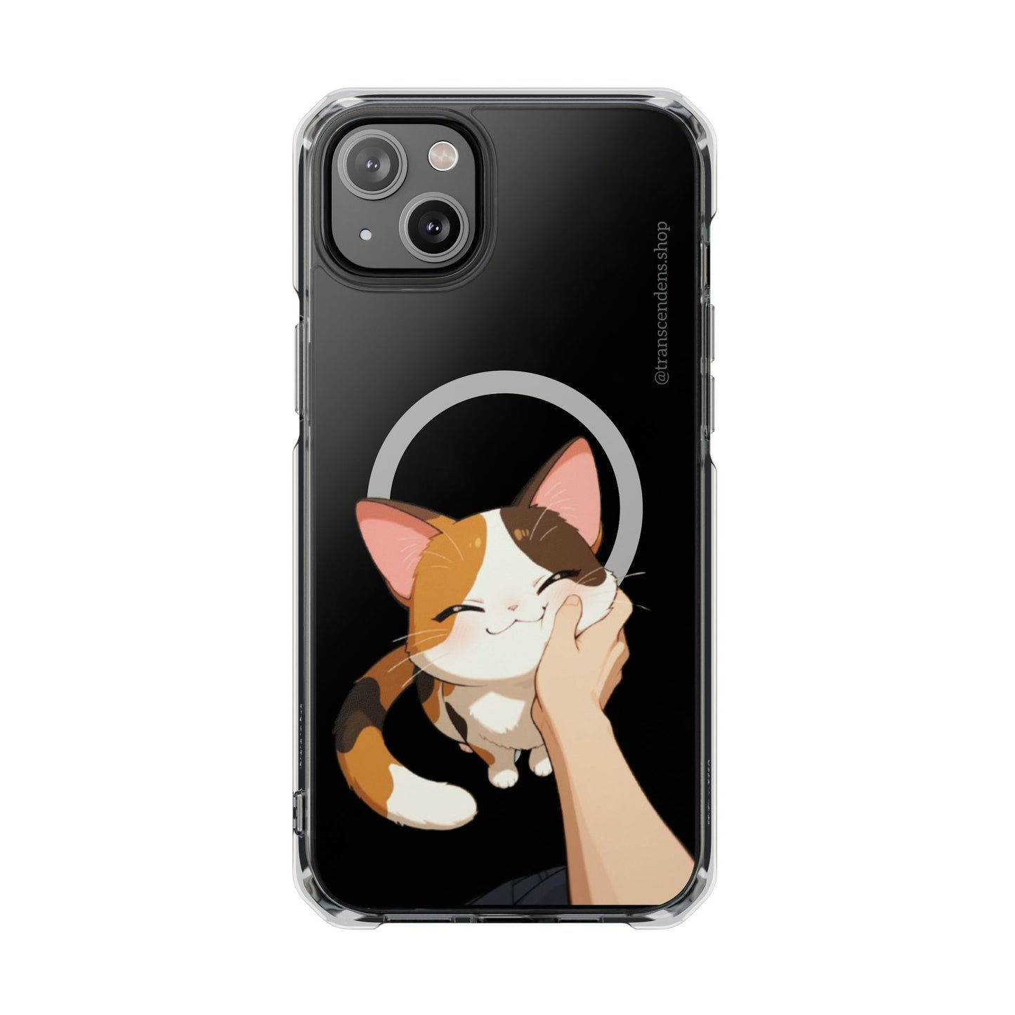 Transcendens Calico Cat Magnetic Clear Impact Cases