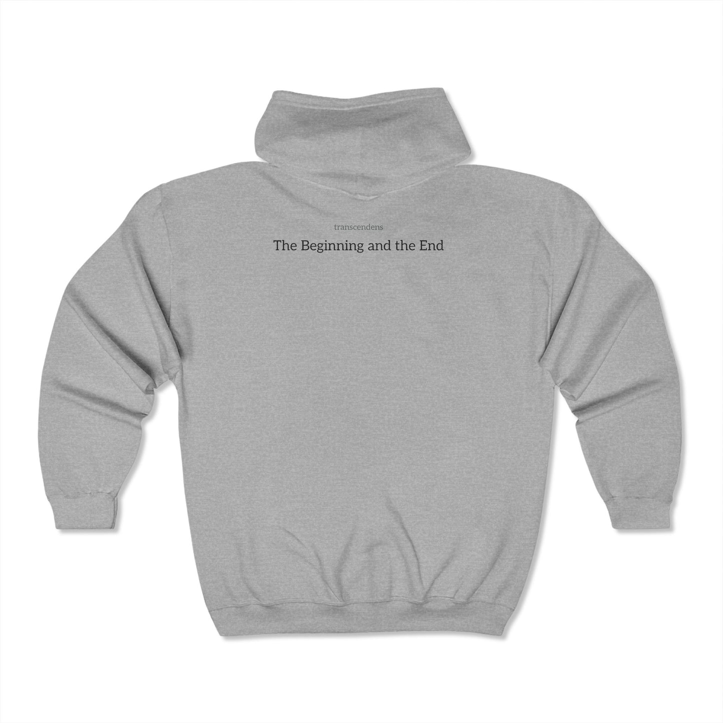 [Kingdom Series] Transcendens Unisex Alpha and Omega Full Zip Hooded Sweatshirt