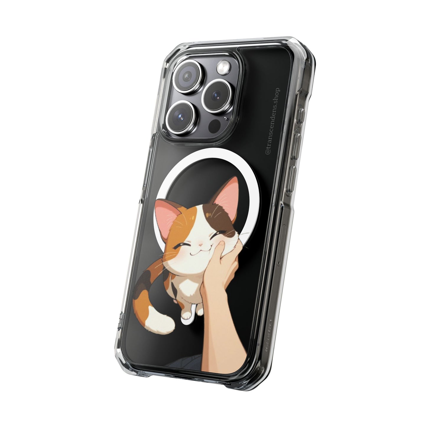 Transcendens Calico Cat Magnetic Clear Impact Cases