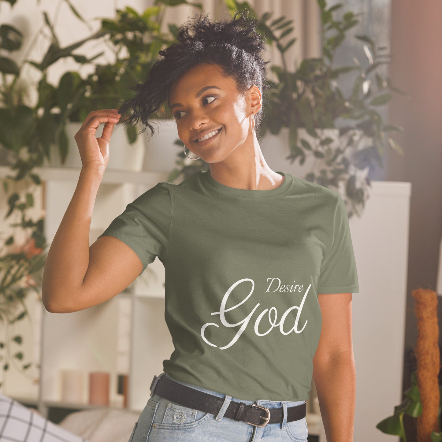 [Kingdom Series] Transcendens Desire God Short-Sleeve Unisex Dark-Coloured T-Shirt