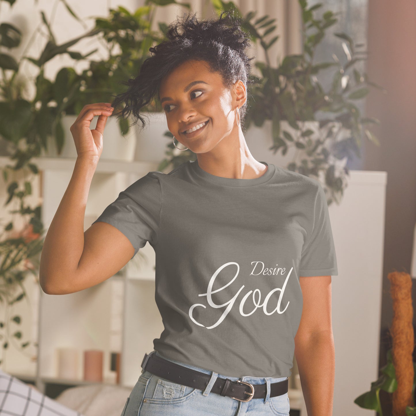 [Kingdom Series] Transcendens Desire God Short-Sleeve Unisex Dark-Coloured T-Shirt